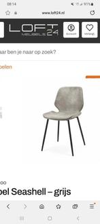 By Boo eetkamerstoelen 6 x, Huis en Inrichting, Stoelen, Vijf, Zes of meer stoelen, Grijs, Zo goed als nieuw, Ophalen