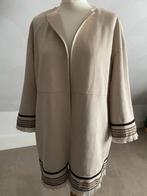 ZARA suedine blazer met biezen en franje, Maat 38/40 (M), Beige, Ophalen of Verzenden, Zo goed als nieuw
