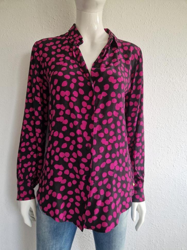 Fabienne Chapot Donna blouse. Maat 38, Roze/stippenprint., Kleding | Dames, Blouses en Tunieken, Nieuw, Maat 38/40 (M), Roze, Ophalen of Verzenden