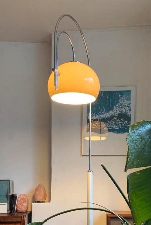 Artiforte Arc dubbele booglamp vintage, Huis en Inrichting, Lampen | Vloerlampen, Zo goed als nieuw, Ophalen of Verzenden
