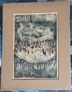 Grote ets, Antiek en Kunst, Ophalen of Verzenden