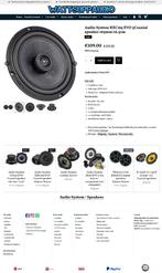 Audio System RXC165 EVO 3 Coaxial speaker 165mm/16.5cm, Auto diversen, Autospeakers, Info@optimount.nl, Nieuw, Ophalen of Verzenden