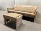 Jori So Good 2,5 zits bank Leer Design Poef, Ophalen of Verzenden, Zo goed als nieuw, 75 tot 100 cm, Leer