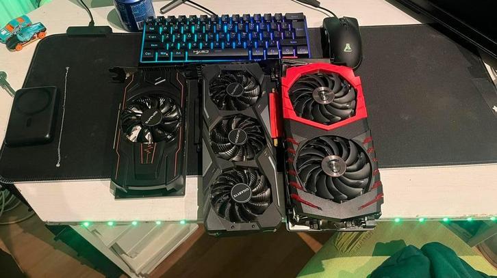 Radeon rx 560, gigabyte RXT 2060 super, MSI GTX 1080 TI, Computers en Software, Videokaarten, Zo goed als nieuw, PCI-Express 3.0
