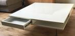 Salontafel wit hoogglans, Huis en Inrichting, Tafels | Salontafels, Ophalen, Gebruikt, 50 tot 100 cm, Vierkant