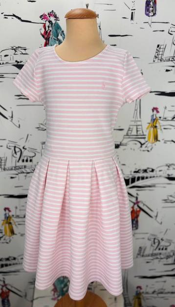 Ralph Lauren roze wit gestreept jurkje maat 12 beschikbaar voor biedingen