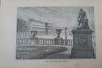 10 / Brussel Le Palais du Roi. houtgravure uit 1892, Ophalen of Verzenden