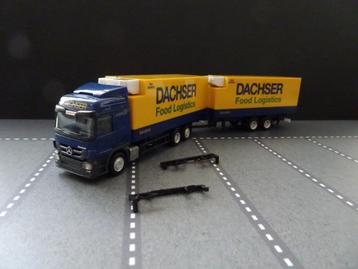 991 herpa mercedes actros dachser combi koel 1:87 afzetbak beschikbaar voor biedingen