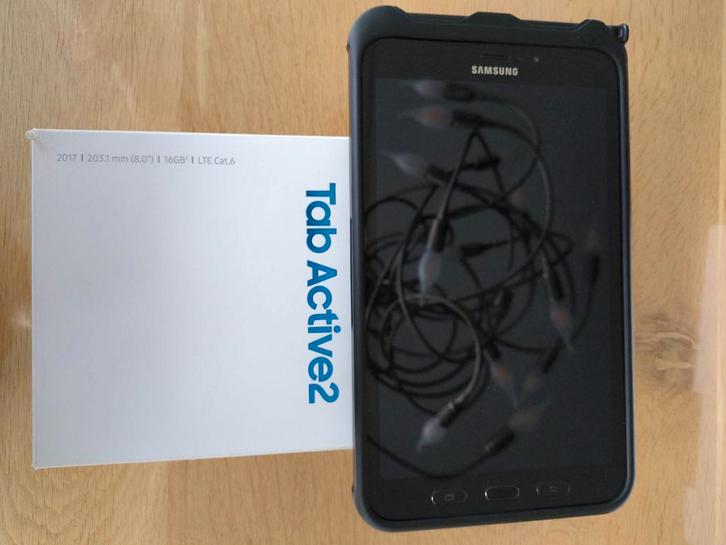 Samsung Galaxy Tab Active 2 (SM-T395), Computers en Software, Android Tablets, Gebruikt, Wi-Fi en Mobiel internet, 8 inch, 16 GB