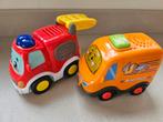 2 V-tech toet toet autootjes, Kinderen en Baby's, Speelgoed | Vtech, Ophalen of Verzenden, Zo goed als nieuw, 2 tot 4 jaar