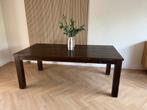 Massief houten eettafel - Robuust & sfeervol, Ophalen, Gebruikt, 100 tot 150 cm, 200 cm of meer