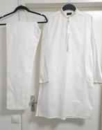 Maat S Wit katoen indian Hindoestaanse Afghaanse bollywood, Kleding | Heren, Ophalen of Verzenden, Zo goed als nieuw, Wit, Ivoor of Crème