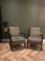 Twee mooie groene fauteuils van Eleonora - goede staat, Ophalen, Zo goed als nieuw, 75 tot 100 cm, 50 tot 75 cm