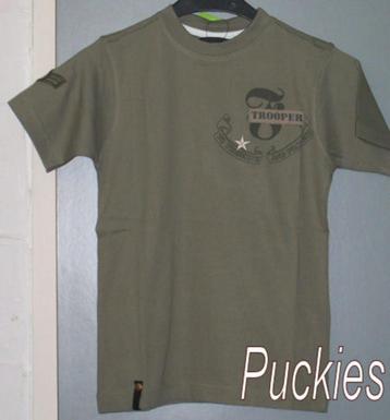 *SALE* Khaki PH Industries t-shirt maat 152 *NieuW*  beschikbaar voor biedingen