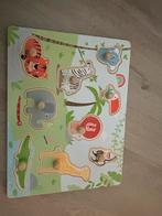 Houten Dieren Puzzel, Ophalen, 2 tot 4 jaar, 10 tot 50 stukjes, Zo goed als nieuw