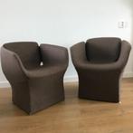 2 IZGS Moroso Bloomy design fauteuil stoel modern bruin, Huis en Inrichting, Fauteuils, Ophalen