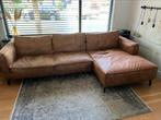 Gratis (grote) hoekbank cognac kleur, Ophalen, Gebruikt
