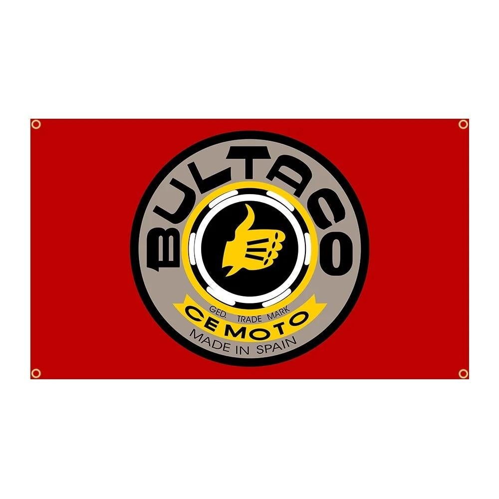 Grote vlaggen Bultaco Cemoto (150x90cm), Ophalen of Verzenden, Nieuw