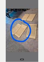 2 Louvre deurtjes 61 bij 38, Ophalen, Gebruikt, Chroom