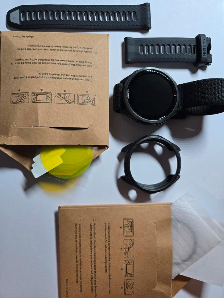 Garmin Forerunner 965 - Topconditie!, Sieraden, Tassen en Uiterlijk, Sporthorloges, Zo goed als nieuw, Android, Zwart, GPS, Ophalen