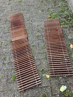 Teakhouten roosters voor convectorput, Doe-het-zelf en Verbouw, Verwarming en Radiatoren, Ophalen, Gebruikt, Minder dan 30 cm