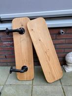Wandplanken (2 planken en 1 ophangsysteem zwart), Ophalen, Gebruikt