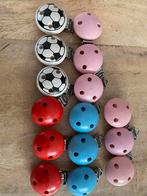 Speen clips (hout) - veilig voor de allerkleinsten ((15 st), Ophalen of Verzenden, Nieuw, Haken, Overige typen