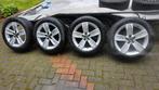 Lichtmetalen velgen + band Volkswagen 215/55 R17 W, Auto-onderdelen, Banden en Velgen, Ophalen, 215 mm, 17 inch, Band(en)