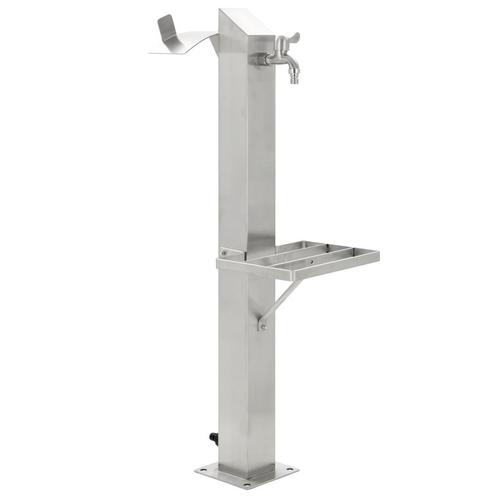 NIEUWE Waterkolom RVS met schap, Tuin en Terras, Buitenkranen, Nieuw, Ophalen of Verzenden