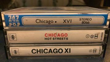 Chicago 3 stuks voorbespeelde cassettebandjes  beschikbaar voor biedingen
