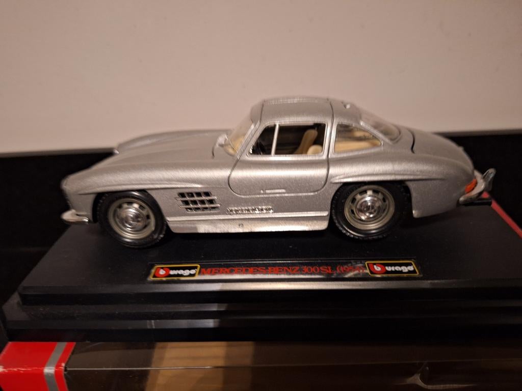 Bburago Mercedes-Benz 300 SL (1954) Modelauto, Ophalen of Verzenden, Zo goed als nieuw, Auto, Bburago