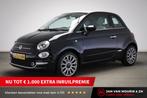 Fiat 500 C 0.9 TwinAir Turbo Lounge | CABRIO | NAVIGATIE | C, Auto's, Voorwielaandrijving, Gebruikt, Zwart, Origineel Nederlands