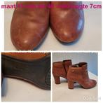 Hush Puppies leren enkellaarsjes maat 40, Kleding | Dames, Schoenen, Ophalen of Verzenden, Zo goed als nieuw, Bruin
