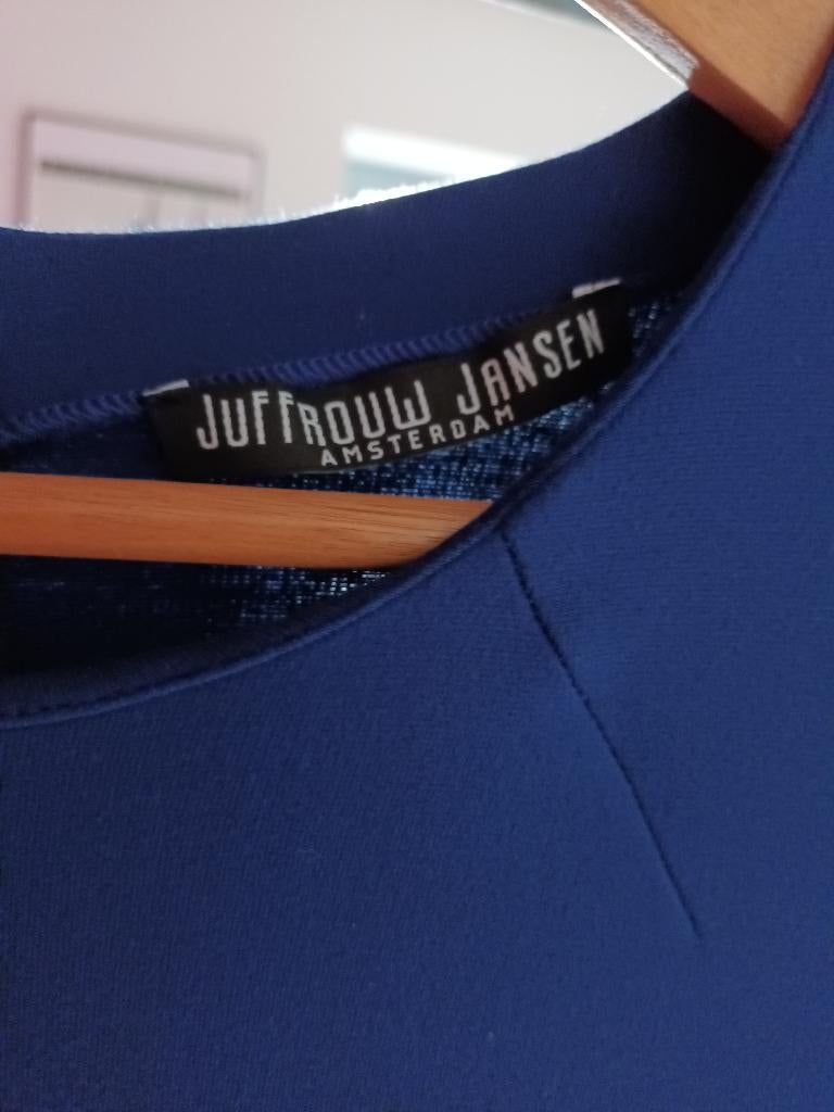 Te Koop: Trui Dames Merk Juffrouw Jansen Amsterdam, Blauw, Ophalen of Verzenden, Zo goed als nieuw, Maat 36 (S)