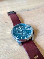 Diesel Only the Brave horloge in nette staat, Overige merken, Leer, Staal, Polshorloge