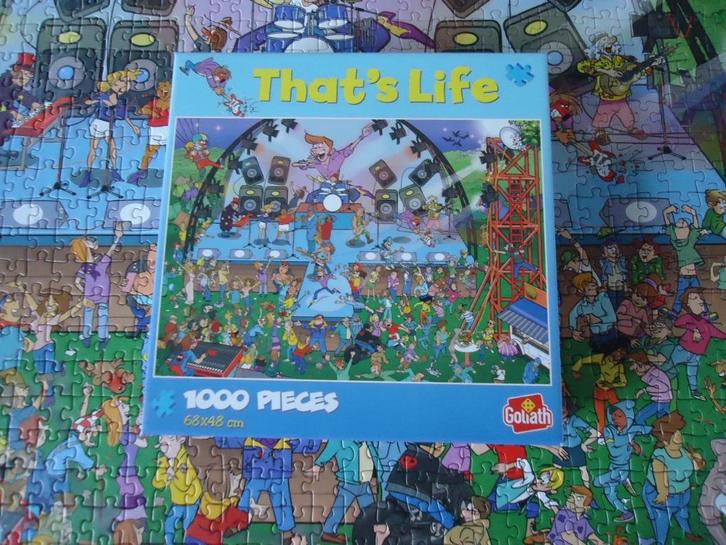 Leg puzzel als NIEUW - That's Life ( 15 ) Pop festival, Hobby en Vrije tijd, Denksport en Puzzels, Zo goed als nieuw, Legpuzzel