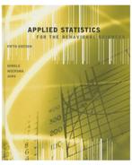 Applied Statistics for the Behavioral Sciences, Boeken, Ophalen of Verzenden, Beta, Zo goed als nieuw, WO