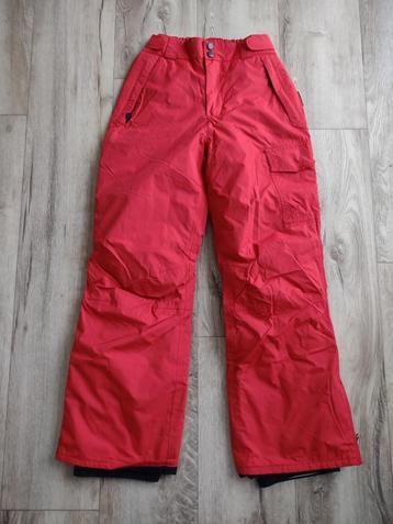 Prachtige rode skibroek, wintersportbroek, maat 152. Rood. beschikbaar voor biedingen