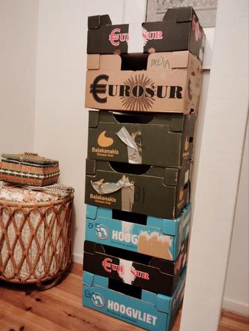 10 kleine stevige fruitdozen voor opslag of verhuizing beschikbaar voor biedingen
