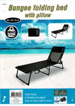 Inklapbaar strand/ ligbed, Ophalen, Gebruikt, Aluminium, Verstelbaar