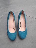 Sleehakken petrolkleur maat 41, Blauw, Ophalen of Verzenden, Zo goed als nieuw, Schoenen met hoge hakken