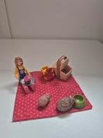 Schattige Speelgoedset: Pop, Egel, Picknickmand, Ophalen of Verzenden, Zo goed als nieuw, Overige typen