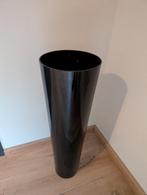 Glazen vaas in zwart, 70cm hoog, Ophalen, 50 tot 75 cm, Zwart, Glas