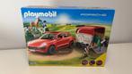 Playmobil set 9376 – Porsche Macan GTS met paardentrailer, Kinderen en Baby's, Speelgoed | Playmobil, Ophalen of Verzenden, Gebruikt