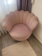 Luxe schelpen fauteuil met gouden poten., Huis en Inrichting, Fauteuils, Ophalen of Verzenden, Zo goed als nieuw