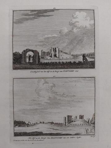 469-470 / Hof en de Burgt van Oostvoorn Gravure H. Spilman beschikbaar voor biedingen