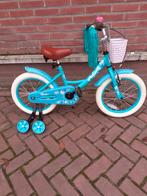 Nogan butterfly 16 inch kinderfietsje  mandje en zijwieltjes, Ophalen, Zijwieltjes, 16 tot 20 inch, Nogan butterfly