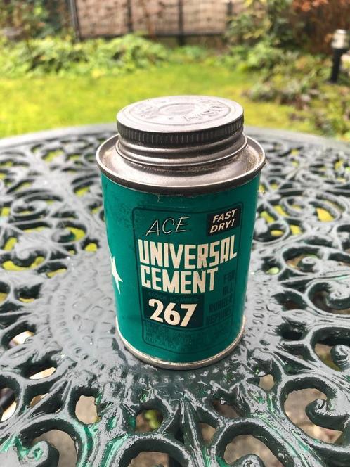 Mooi ACE Universal Cement 267 blik / blikje., Verzamelen, Merken en Reclamevoorwerpen, Gebruikt, Overige typen, Ophalen of Verzenden