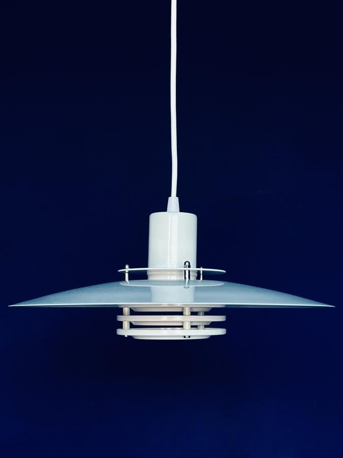 Scandinavische hanglamp wit, Huis en Inrichting, Lampen | Hanglampen, Zo goed als nieuw, Minder dan 50 cm, Metaal, Ophalen of Verzenden