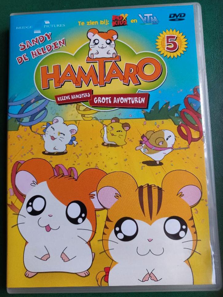 Hamtaro - Sandy de heldin, Cd's en Dvd's, Dvd's | Tekenfilms en Animatie, Zo goed als nieuw, Amerikaans, Tekenfilm, Alle leeftijden